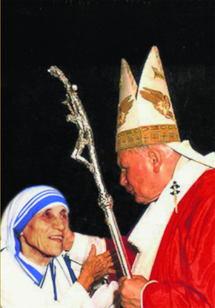 Pope John Paul II & Mother Teresa